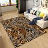 3D Stripe Tiger Print Pattern Area Rug Large,Carpet Rug for Living Room Bedroom Kitchen Doormat Decoration, Non-slip Floor Mat