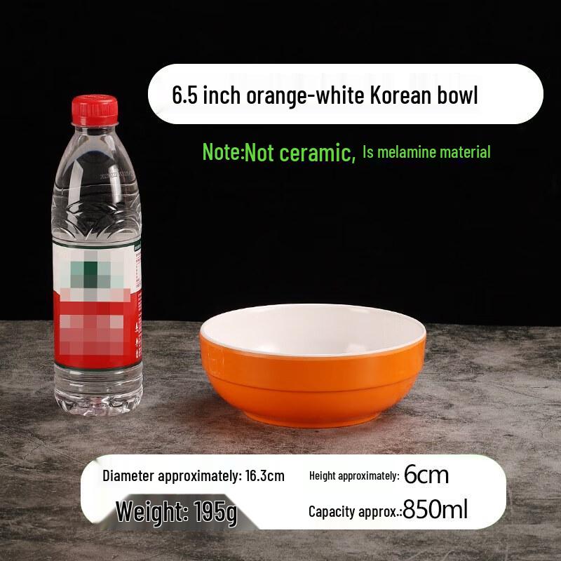 6.5-inch Korean Style A5 Melamine Serving Bowl