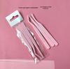 Gold Feather Eyelash Tweezers and Extensions Clip Set - 3 Pieces