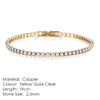 ZHOUYANG Tennis Bracelet For Women 4 4 Claws Mosaic Cubic Zirconia Silver Jewelry Gift H095