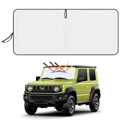 Sonnenschutz Sonnenschutz für Suzuki Jimny Nomad JC74W JB64W JB74W Windschutz Passt für JIMNY NOMADE Auto UV-Sonnenlicht Wärme mit Aufbewahrung Wabenstruktur Einfache Wärme