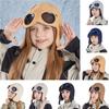 Ear Cap Children Glasses Hat Neck Protection Kids Knitted Beanies Cute Warm Cap With Goggles  Boys