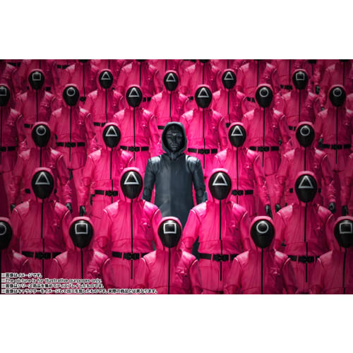 TAMASHII NATIONS S.H.Figuarts Squid Game Masked Soldier, Approximately 145mm, ABS & PVC, Painted Action Figure