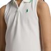 Polo Ralph Lauren Enfärgad Ärmlös Pikétröja med Halv Dragkedja Barn Toppar Vit 313965012-002