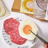 Kawai Cute Stationery Special Shaped Sticky Notes A Plate of Food Series Simulated Vegetable Message Notepad DIY Base Material