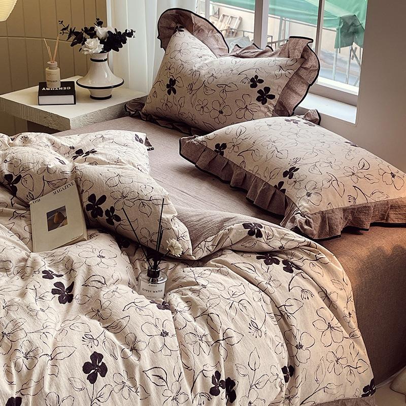 Class A Bed, Pure Cotton Quilt Cover, Quilt Cover, Bed Sheet, Student Dormitory Grinding
