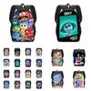 Adorable Inside Out 2 Cartoon Backpack For Kids Spacious Polyester School Bag