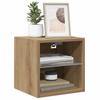 Wall Mounted TV Cabinet with RGB LED Lights Artisan Oak Finish 30 x 28.5 x 30 cm