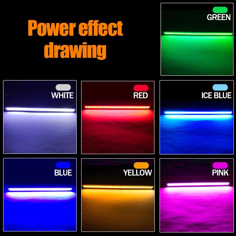 Bright LED COB Fog Daytime Running Light 17cm Waterproof 12V 6500K Car Light Auto Interior Styling Bar Lamp Car Accessories