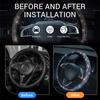 Car Steering Wheel Cover with Bling Full  Crysta Diamond Carbon Fiber Universal Protector Suitable 36-38cm Vehicle 