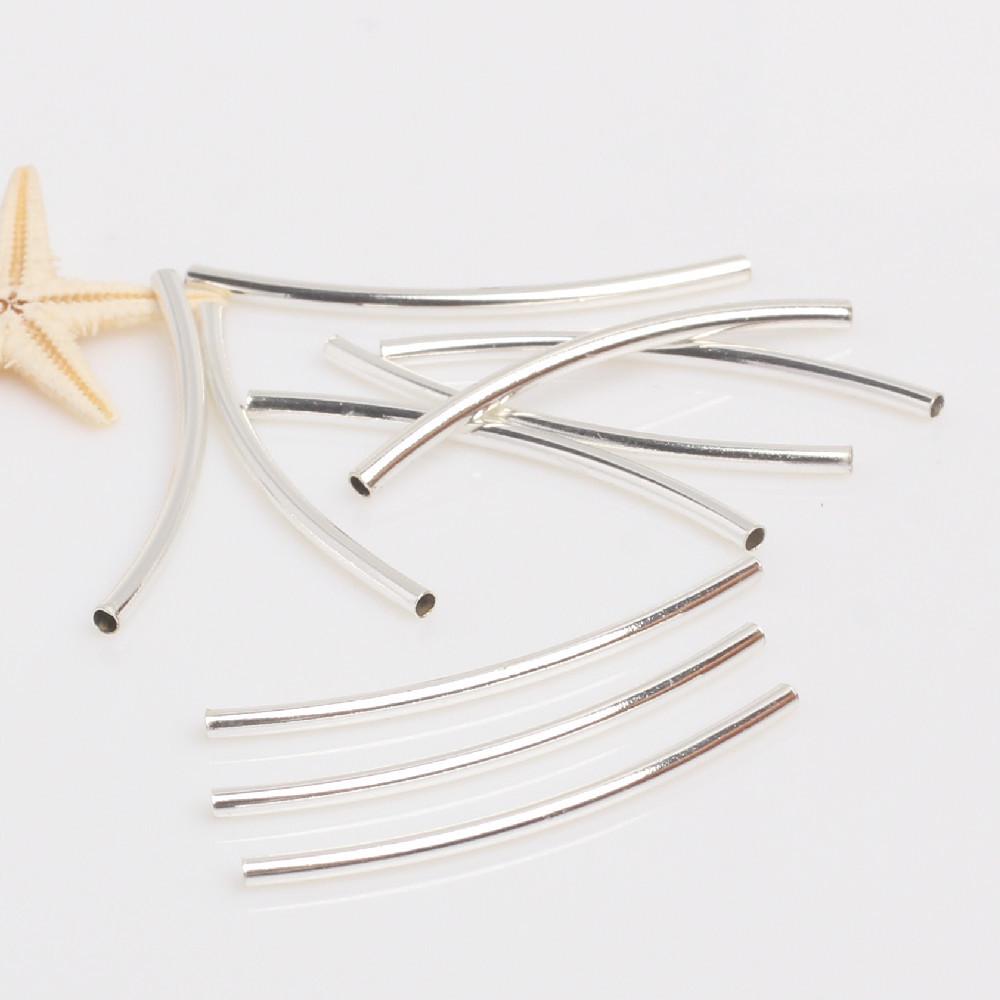 14K Gold Filled Smooth Oval Tube Beads for DIY Bracelets