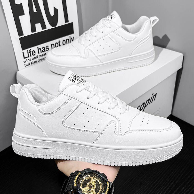 New Spring Men's White Shoes Breathable Casual Sport Shoes