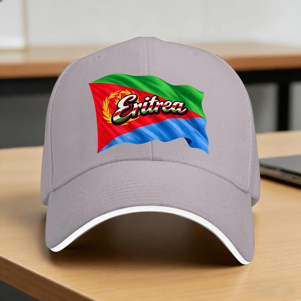 Eritrea Flag Sun Baseball Cap Summer Women Unisex  Design Trucker Hat High Quality Vintage Kpop Rock Snapback Cap