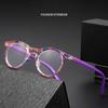 Fashion Colorful Double Beam Frame Frames Reading Glasses New Vintage Round Frame Anti Blue Light Presbyopia Glasses for Women