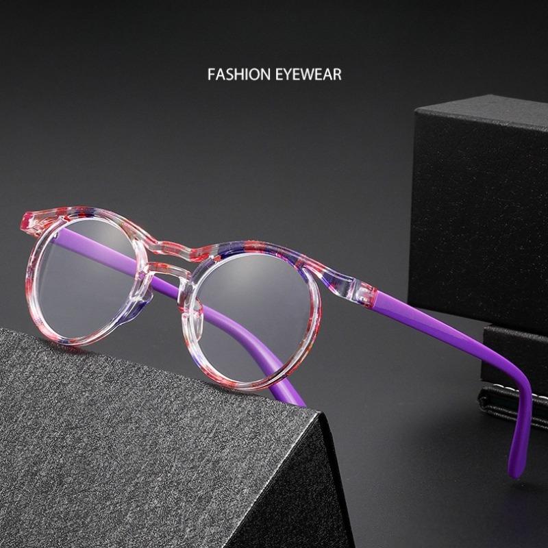 Fashion Colorful Double Beam Frame Frames Reading Glasses New Vintage Round Frame Anti Blue Light Presbyopia Glasses for Women