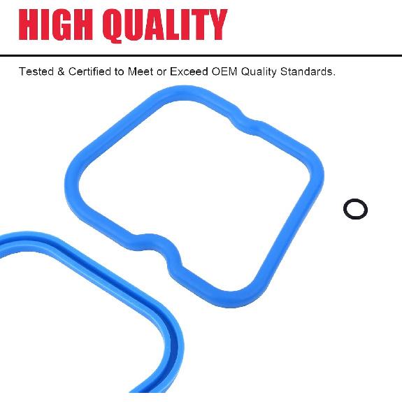 5.9 Cumm Valve Cover Gasket Seal Set (6Pcs) Fit For 1989-1998 Ram 2500 3500 D250 D350 W250 W350 Cumm 12V 6B 6BT 5.9L Replaces# 3902666 VS50396R1