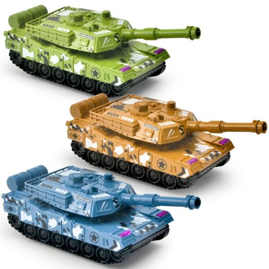 Tank Inertia Toy Excellent Workmanship Broken-proof Fadeless Pull Back Tank Inertia Vehicle Toys for Kids