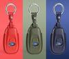 Genuine Leather Key Case Cover for Subaru Levorg, Legacy, Forester, XV, and BRZ (Blue)