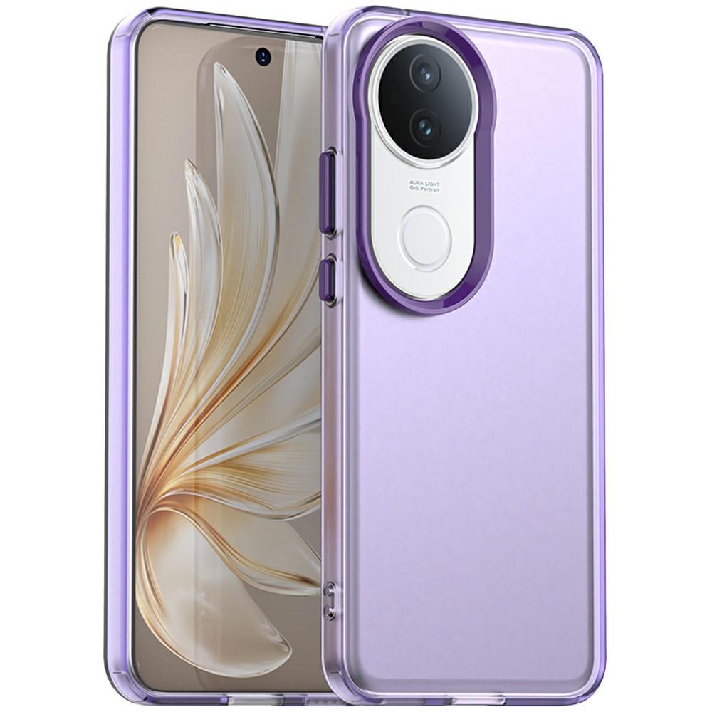 

For vivo S20 5G Case PC+TPU+PET Matte Anti-Drop Phone Back Cover Purple