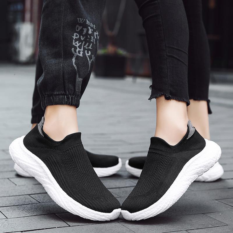 Men's and women's socks and shoes summer casual one-pedal lazy shoes lightweight mesh large size sports men's shoes