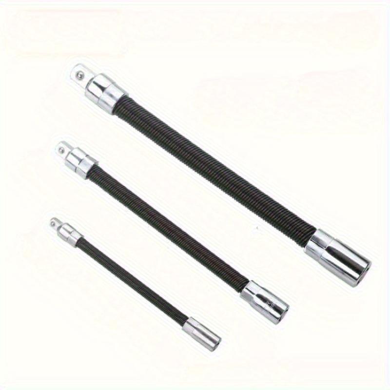 3Pcs/set Sleeve Extension Rod, Elastic Connecting Rod, Universal Connecting Rod, Bendable Soft Shaft, Force Rod, Bending Rod, Flying Connecting Rod