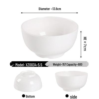A8 Tempered Melamine Two-Tone Rice Bowls