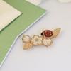 Ladybug Plum Blossom Brooch V Metal Material The Hollowed Out Design Is Overall Light and Three-dimensional  Daily Dressing