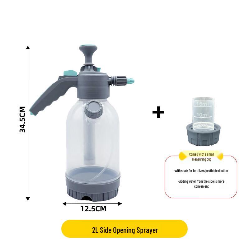 OLOEY Multi-purpose 2L Transparent Spray Bottle (2-Pack)