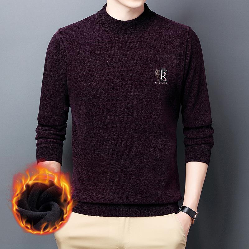 2025 Men's Autumn/Winter Thick Warm High-Collar Knit Sweater