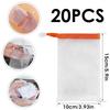 Handmade Soap Mesh Bags 20 Pack Facial Double Layer Bubble Net Ancient Shampoo Small Pouch Face Cleansing Exfoliating Foaming Nets with Drawstring