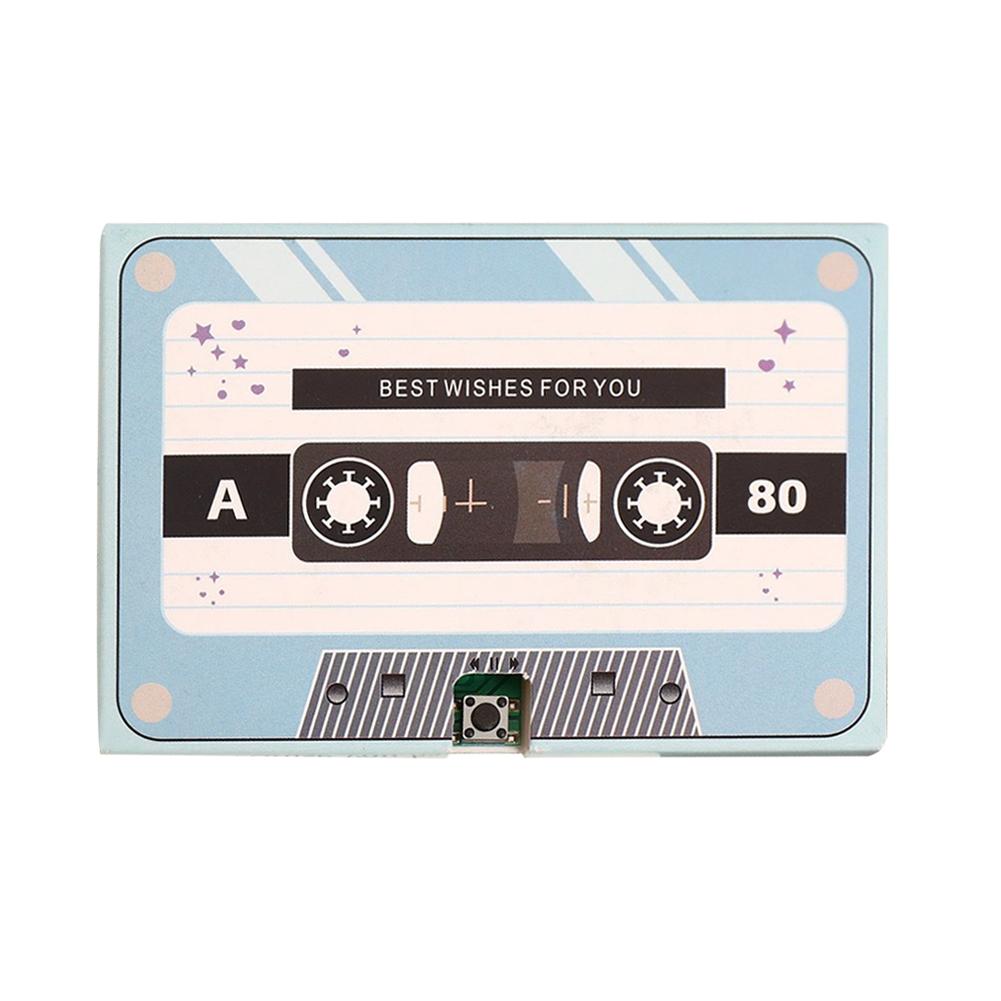 Voice Recordable Greeting Card 60 Seconds Recording Time Message Recorder Cassette Recording Voice Tape Greeting Card
