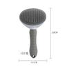 Long-Haired Cat Dog Deshedding Brush - Slicker Brush for Loose Fur Removal Self-Cleaning Pet Grooming Tool Cat Dog Fur Comb