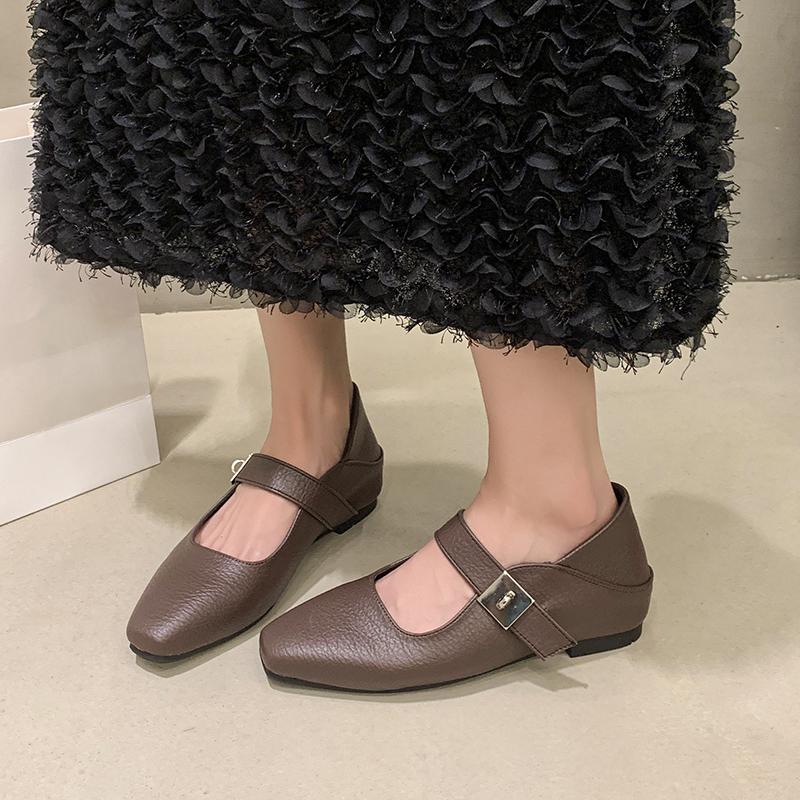 Fashion Women's Fashion Women Flats Shallow Mouth Autumn Pointed Toe Loafers Ballerinas Fall Leopard Retro Dress Shoes Zapatos De Mujer