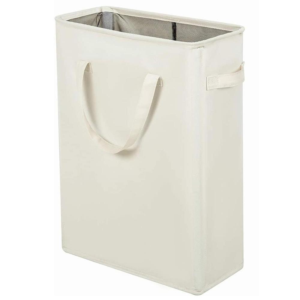 

42L Storage Organizer Foldable Laundry Basket with Handle Portable Laundry Hamper For Clothes бежевый