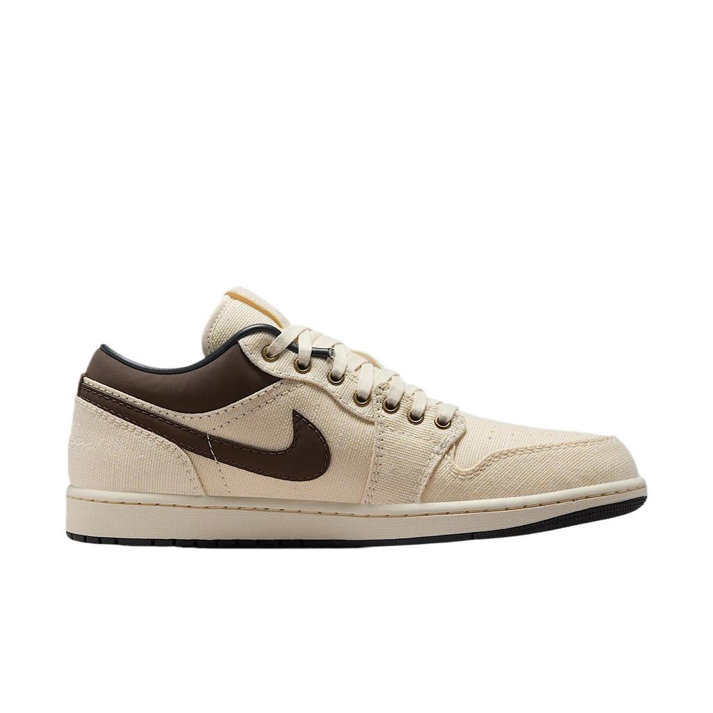 Air Jordan 1 Low Premium Pale Ivory Baroque Brown IB8058-110