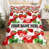 Custom Bedding Set Custom Name Mermaid Duvet Cover Set Personalized Girly Rainbow Gradient Mermaid Comforter CoverGirls Gifts