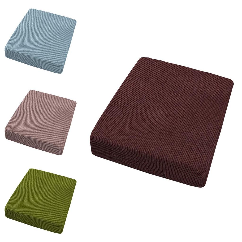 Stretchy Couch Seat Cushion Cover Soft Hand-feeling Easy To Fit Furniture Protector