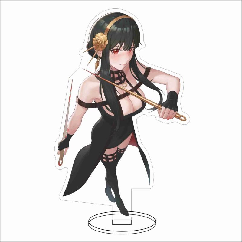 15CM SPY×FAMILY Anime Figure Yor Forger Cosplay Sexy Style Acrylic Stands Model Tabletop Decor Props Standing Sign Fans