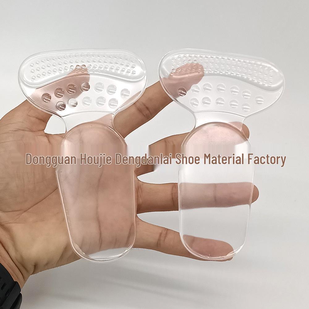 Transparent Non-Slip T-Shaped Silicone Heel Pads & Anti-Friction Insoles