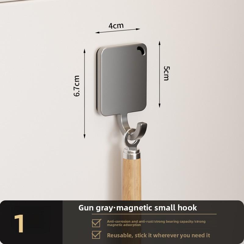Magnetic Suction Hook Set For Kitchen Refrigerator No Drilling Multipurpose Organizer For Home Use