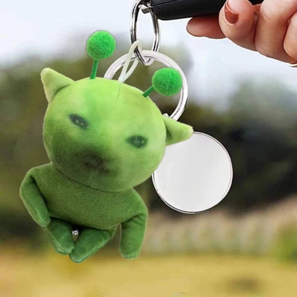 Abstract Design Alien Cat Plush Toy Stuffed Animal Cat Keychain Ugly Cute Plushie  Kids Toy