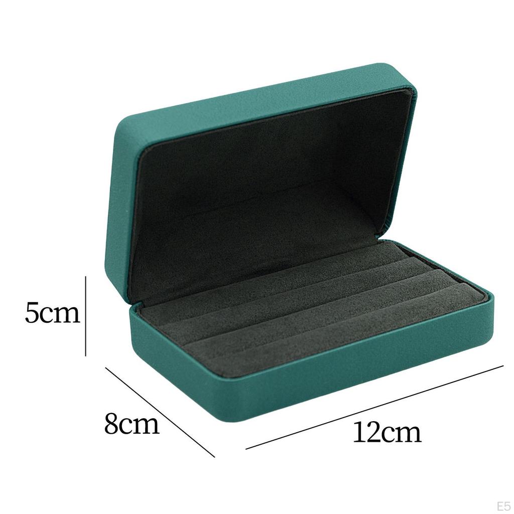Jewelry Box Ring Organizer Showcase Travel Stylish Portable Case Storage