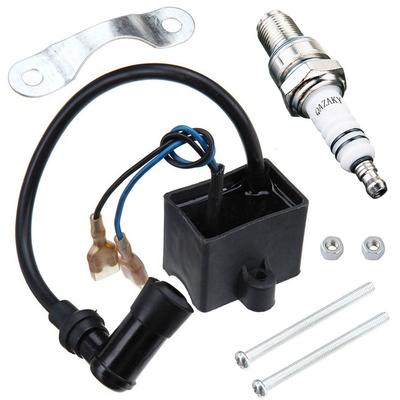 CDI Ignition Coil Spark Plug For 49cc 50cc 60cc 66cc 70cc 80cc 2-stroke Engine Motorized Bicycle Bike