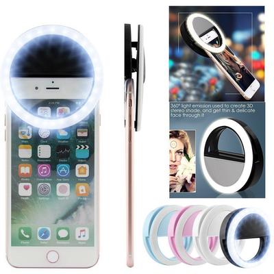 Selfie LED Light Ring Flash Fill Clip Camera for IPhone  Tablet for Samsung Cell Phone Asahinew