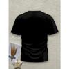 European Sizes Men'S Novelty T-Shirt with 3D Digital Printing, Short-Sleeved