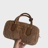 Cute Lamb Plush Saddle Bag - New Autumn/Winter 2023 Fashion Versatile Casual Shoulder Handbag.