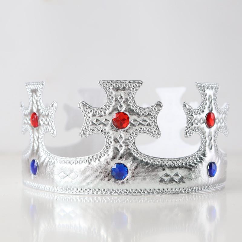 Golden Prince Crown Birthday Cake Decoration & Headwear for Kids