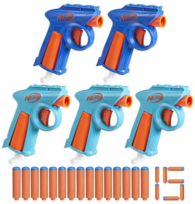 Nerf N Series Flex Party Pack, Includes 5 N Series Blasters and 15 N1 Darts. Perfect for Indoor and Outdoor Shooting, This Authentic Christmas Toy Is