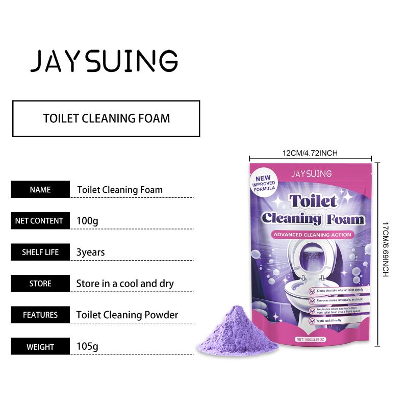 Toilet Cleaning Powder Strong Deodorizing Power Long Lasting Fresh Scent Effective Stain Remover for Home Bathroom