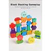 Wooden Children's Character Expression Bead Columns Colorful Sorting Toys Shape Stringing Matching Educational Building Blocks